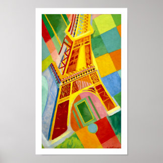 Poster Tour Eiffel Paris, François par Robert Delaunay