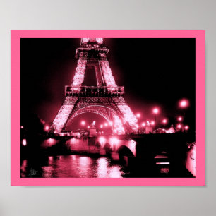 Poster Tour Eiffel, Pont De Lena [copie] - double rose,