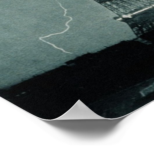 Poster Tour Eiffel rayée (Coin)