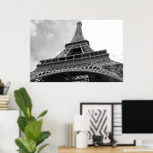 Poster Tour Eiffel simple (Bureau à domicile)