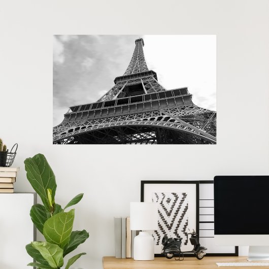 Poster Tour Eiffel simple (Bureau à domicile)