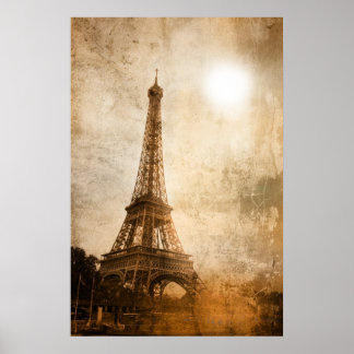 Poster Tour Eiffel vintage