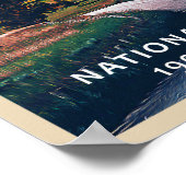 Poster Tour Monument National de Devils Tower Wyoming Aqu (Coin)