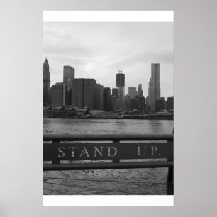Poster Tour New York City de liberté - "LEVEZ-VOUS "