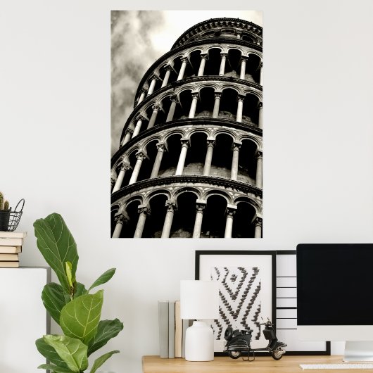 Poster tour penchée de pise (Bureau à domicile)