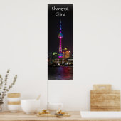 Poster Tour Perle Orientale - Shanghai, Chine - 12x36 (Cuisine)
