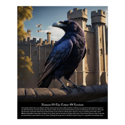 Poster Tour Raven De Londres (Devant)