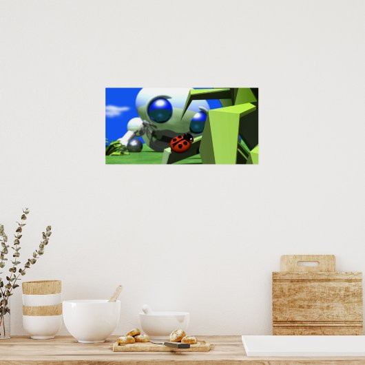 POSTER TOUR REGARDANT À LADYBUG (Cuisine)