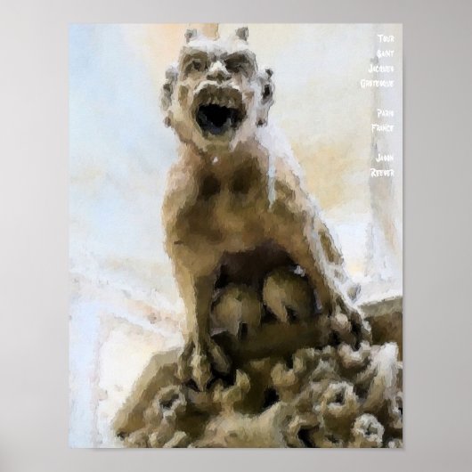 Poster Tour Saint Jacques Grotesque (Devant)