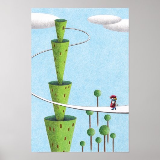 Poster Tour verte et un facteur. (Devant)