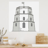 Poster Tour Vilnius Gediminas Monde (Cuisine)