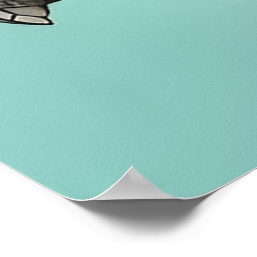 Poster Tourbe verte réaliste (Coin)