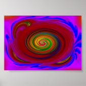 Poster Tourbillon bleu (Devant)