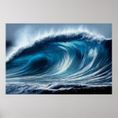 Poster Tourbillon Bleu (Devant)
