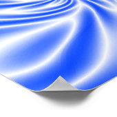Poster Tourbillon bleu psychédélique (Coin)