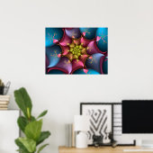 Poster Tourbillon de couleurs (Bureau à domicile)