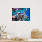 Poster Tourbillon de Green Sea |hawaï (Cuisine)