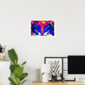 Poster Tourbillon de temps et d'espace (Bureau à domicile)