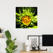 Poster Tourbillon de tournesol (Bureau à domicile)
