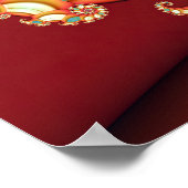 Poster Tourbillon d'été abstrait (Coin)