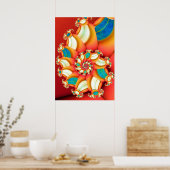 Poster Tourbillon d'été abstrait (Cuisine)