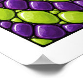 Poster Tourbillon d'orchidée lime (Coin)