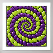 Poster Tourbillon d'orchidée lime (Devant)
