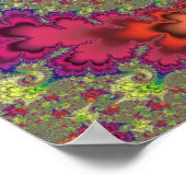 Poster Tourbillon fractal arc-en-ciel (Coin)