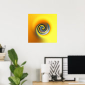 Poster tourbillon jaune (Bureau à domicile)