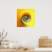 Poster tourbillon jaune (Cuisine)
