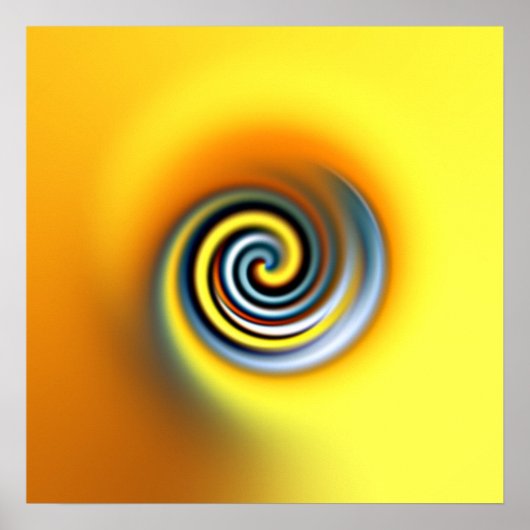 Poster tourbillon jaune (Devant)