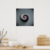 Poster tourbillon métallique (Cuisine)