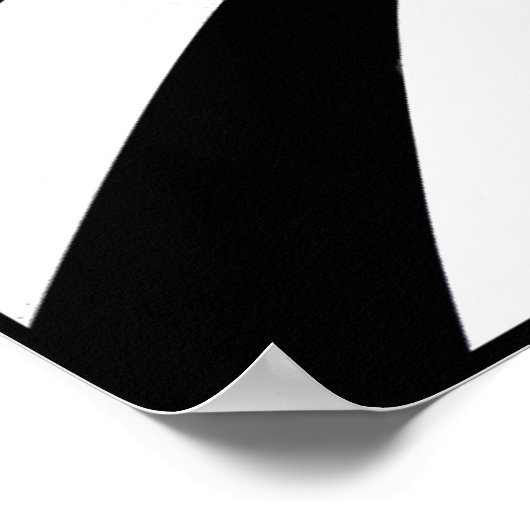 Poster Tourbillon noir et blanc (Coin)