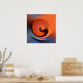 Poster tourbillon orange (Cuisine)