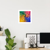 Poster Tourbillon peint (Bureau à domicile)