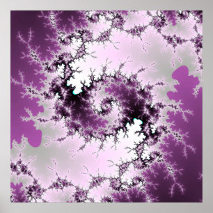 Poster Tourbillon pourpre