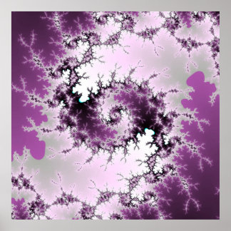 Poster Tourbillon pourpre