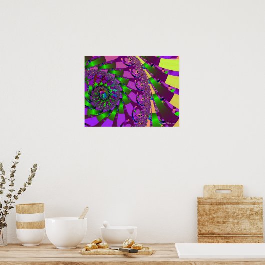 Poster Tourbillon vert de chaux (Cuisine)