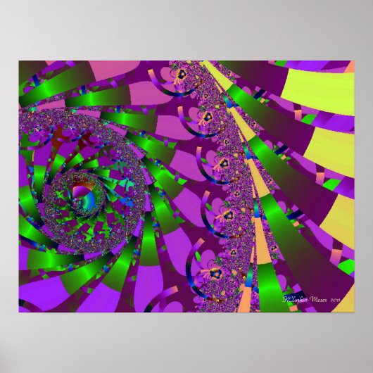 Poster Tourbillon vert de chaux (Devant)