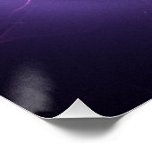 Poster Tourbillon Violet art moderne (Coin)