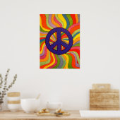 Poster tourbillonnant pour la paix (Cuisine)