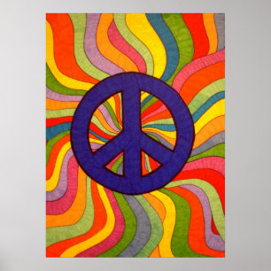 Poster tourbillonnant pour la paix