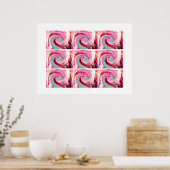 Poster Tourbillons chanceux (Cuisine)