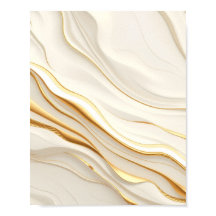 "Tourbillons de marbre doré et crème opulent"