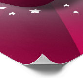 Poster Tourbillons et étoiles roses doux 16 (Coin)