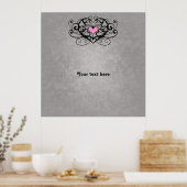 Poster Tourbillons romatiques et mariage de coeur (Cuisine)