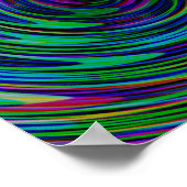 Poster Tourbillons Sombres Psychedéliques (Coin)