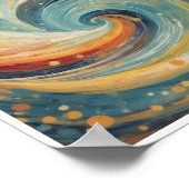 Poster tourbillons tourbillonnants tourbillonnants vortex (Coin)