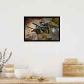 Poster Tourelle arrière du gunner - Liberator B24 (Cuisine)