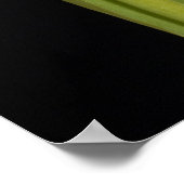 Poster Tourelle rouge unique sur l'arrière - plan noir (Coin)